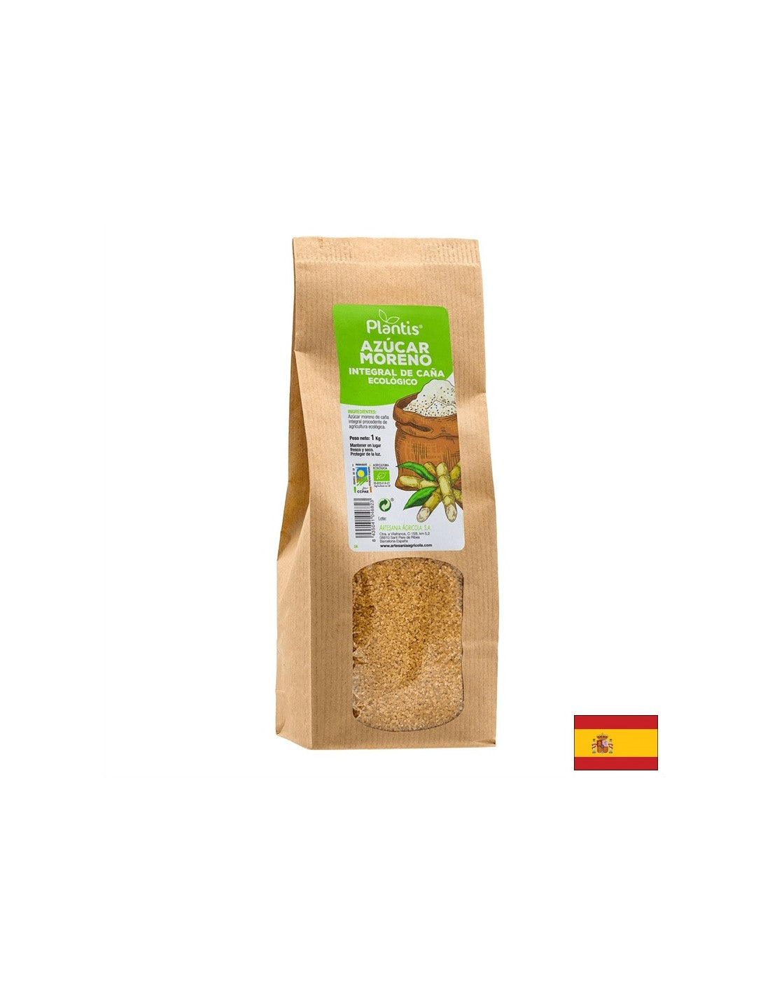 Brown cane sugar, 1 kg