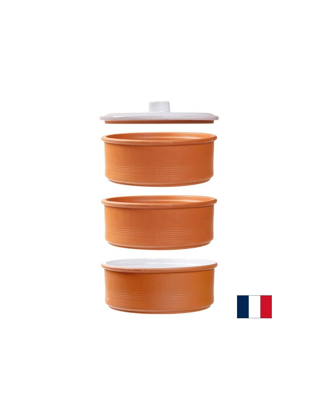 Ceramic trays for sprouting sprouts, 3 pcs