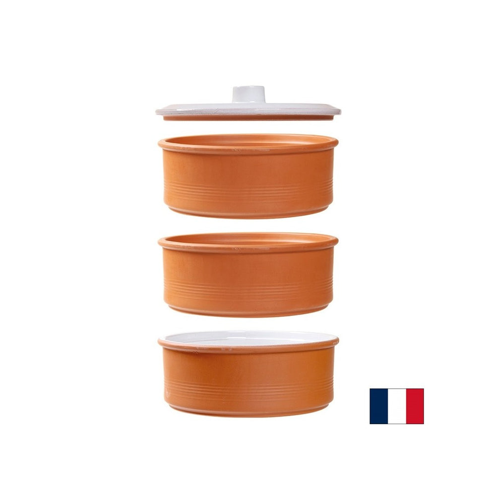 Ceramic trays for sprouting sprouts, 3 pcs