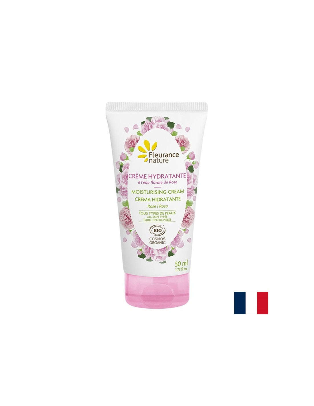 Hydrating hand cream with Damascena rose floral water, 50 ml