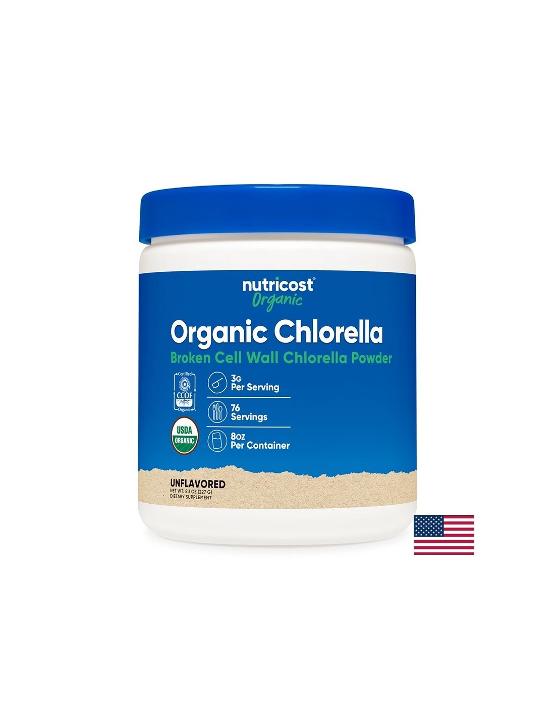 Chlorella: desintoxicación y energía natural, 227 g de polvo