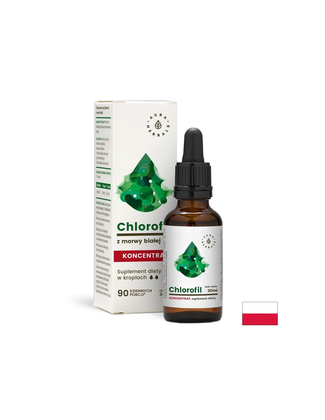 Detoxification - Chlorophyll, 30 ml drops Aura Herbals - Nutra Best Europe