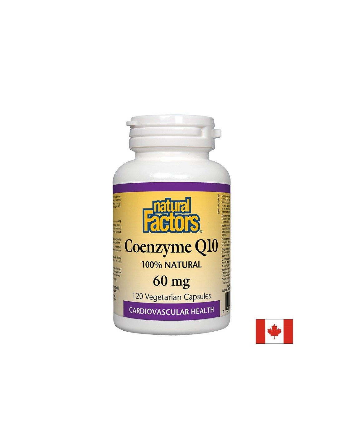 Coenzyme Q10/ Coenzyme Q10 60 mg x 120 capsules Natural Factors