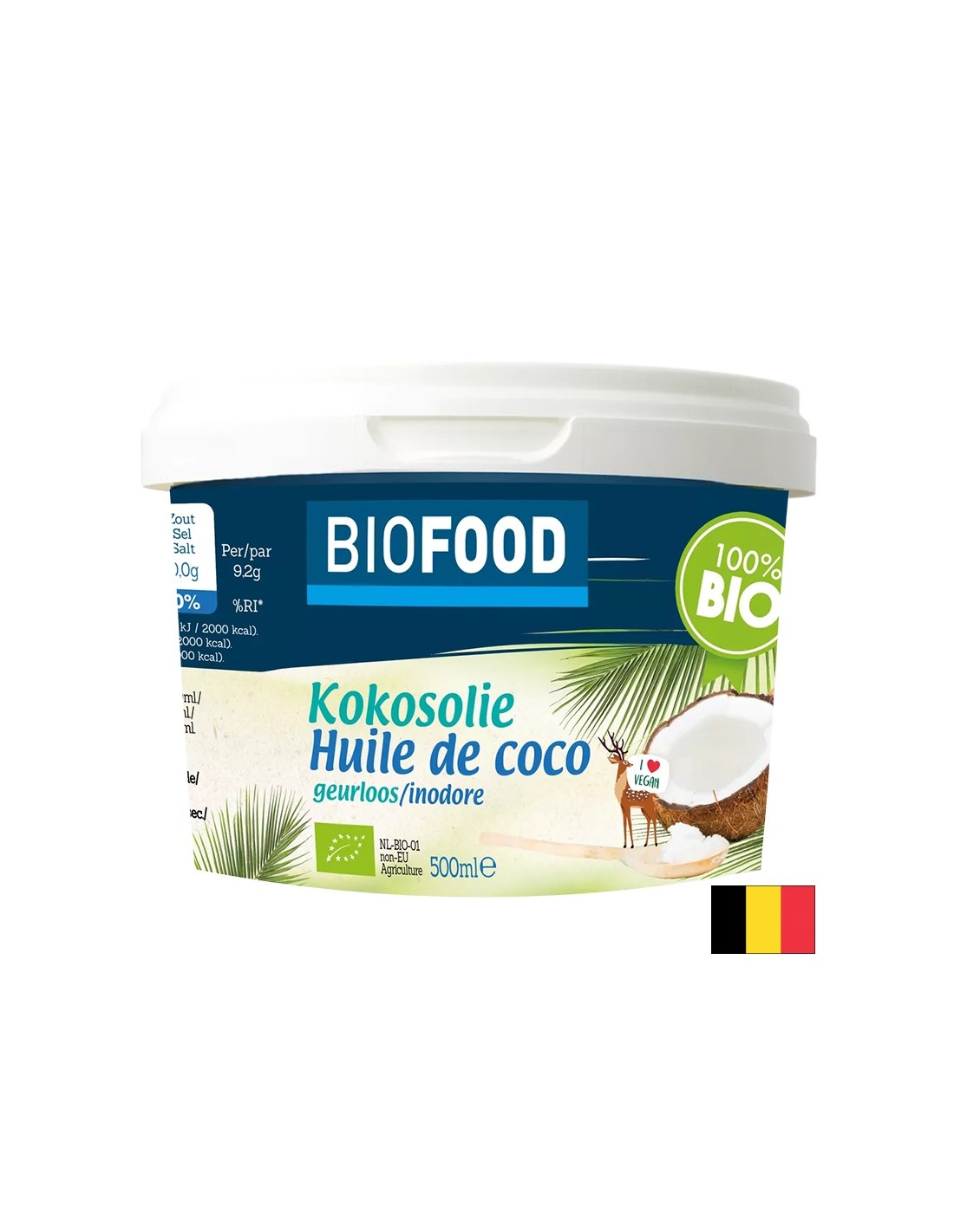 Coconut oil, BIO, 500 ml