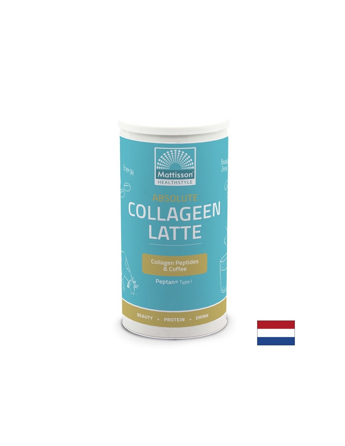 Collagen Latte - instant drink with cappuccino flavor, 180 g powder
