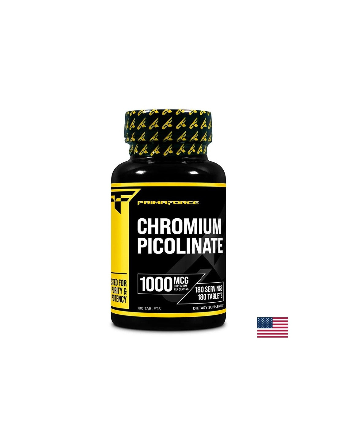 Blood sugar control - Chromium (picolinate), 1000 µg x 180 tablets