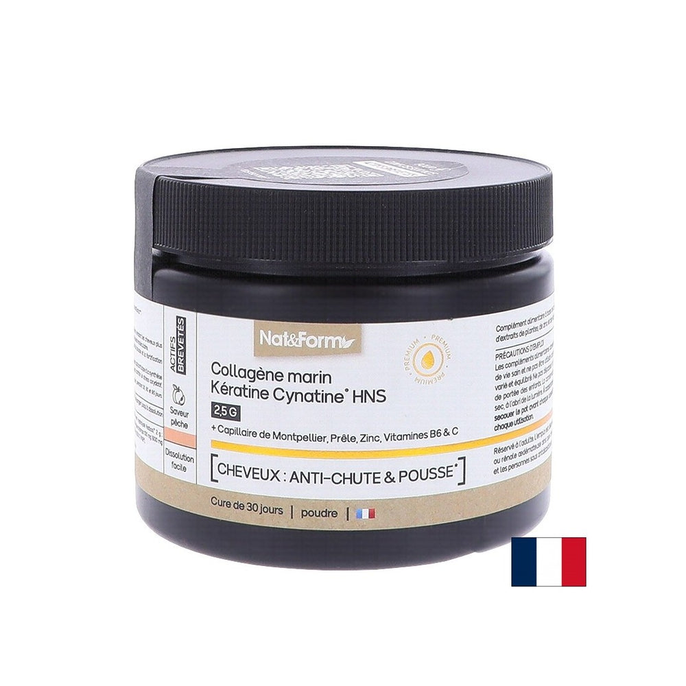 Hair and Skin - Hydrolyzed Marine Collagen + Keratin HNS, 120 g powder