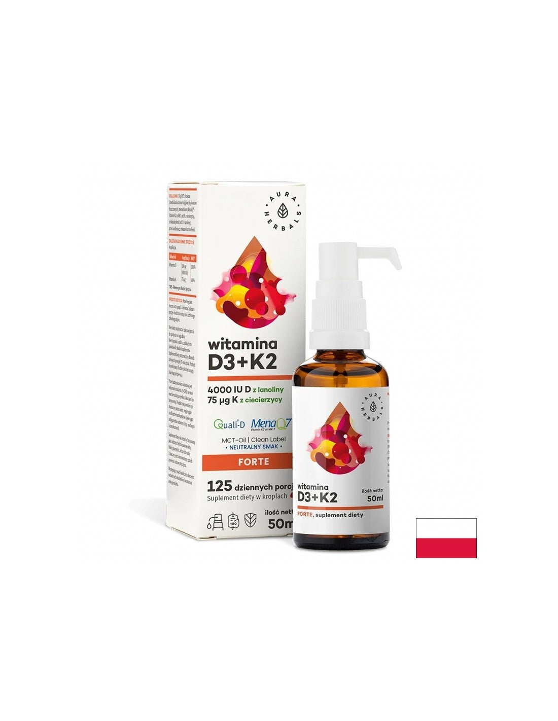 Schanken a Gelenker - Vitamin D3 1000 IU + K2 18.75 μg Fort, 50 ml oral Spray