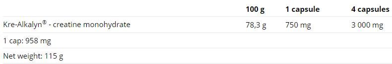 Kre-Alkalyn - 120 capsules