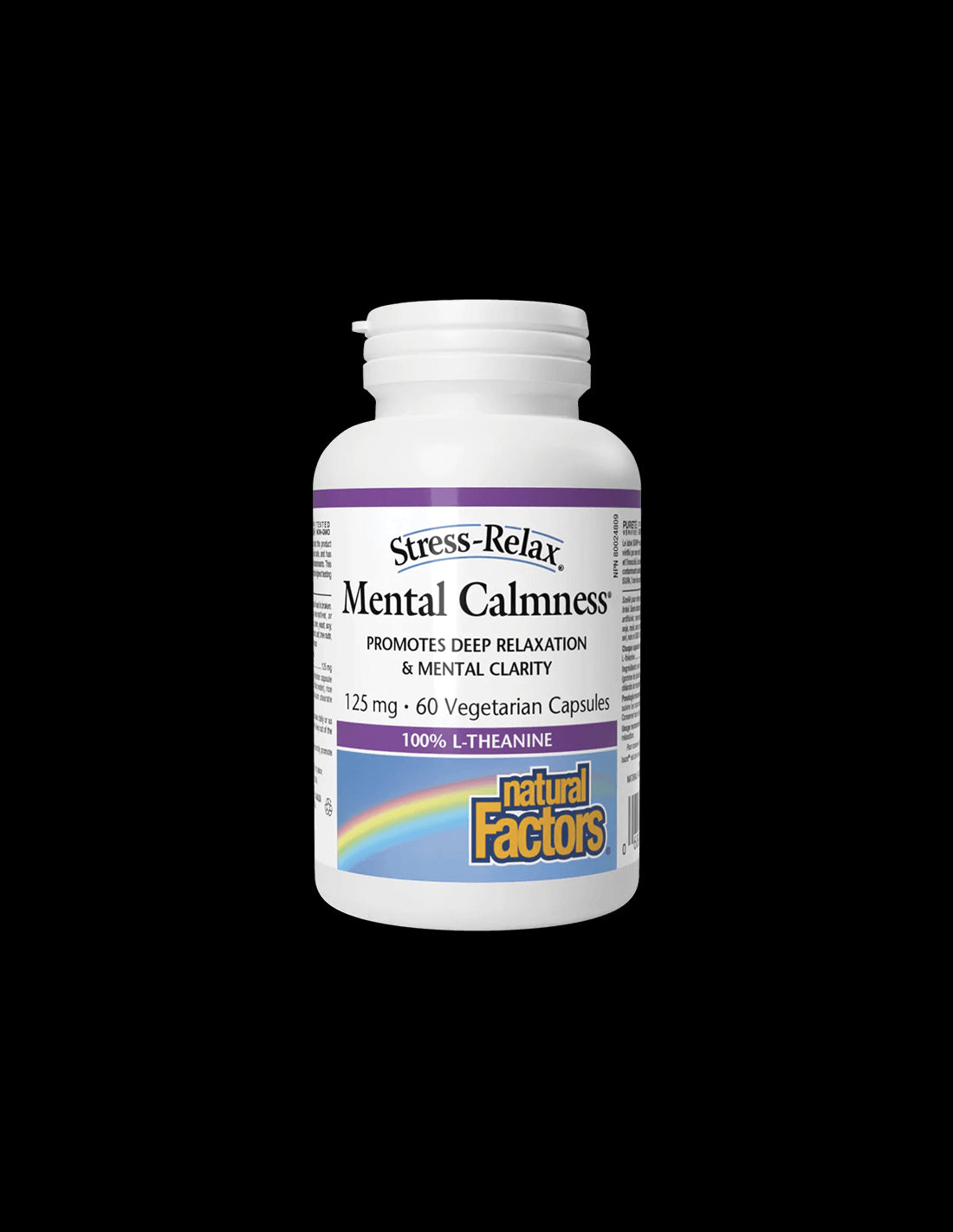 Л-Теанин,125 mg - В подкрепа на нервната система, 60 капсули Natural Factors - Feel You