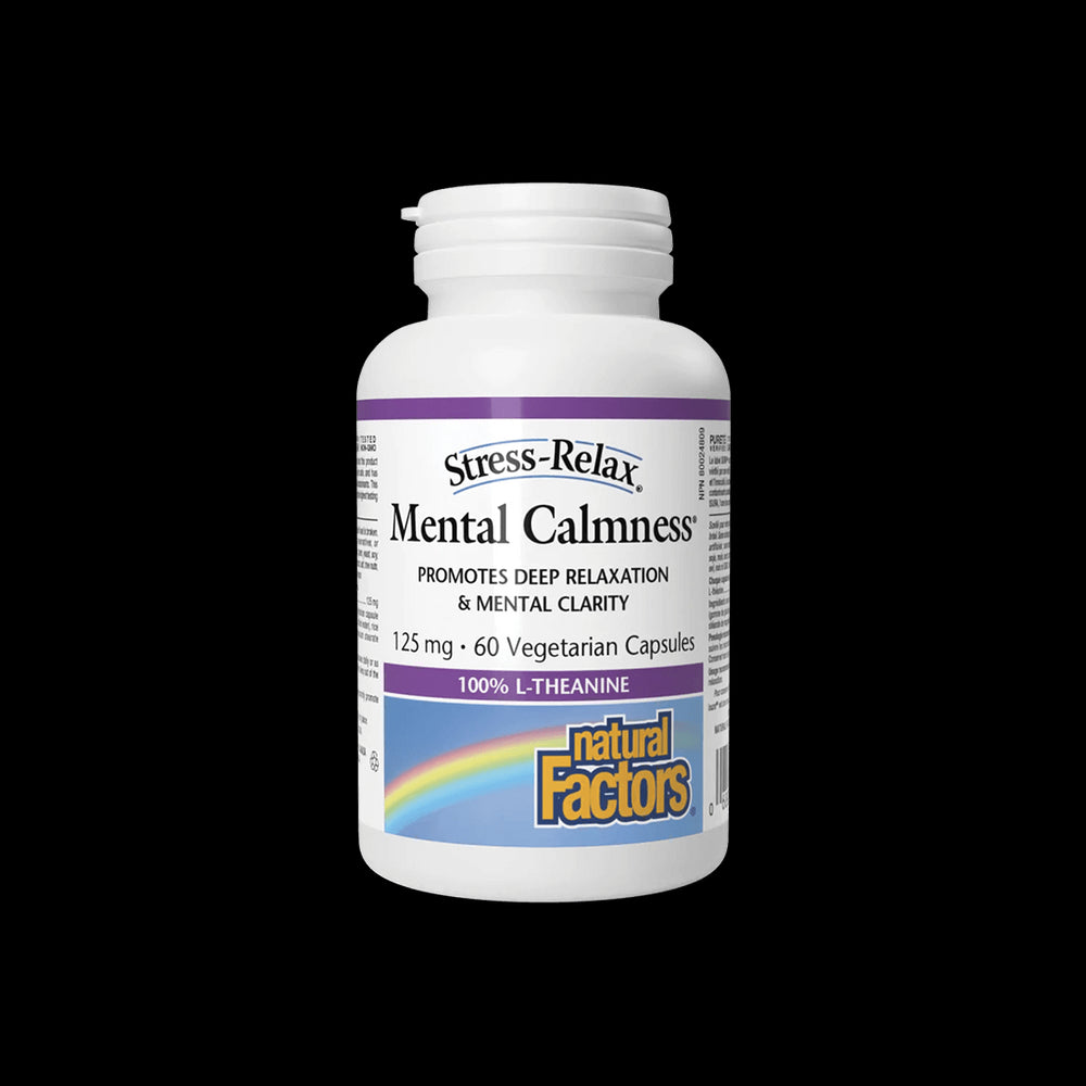 L-Theanine, 125 mg - In support of the nervous system, 60 capsules Natural Factors