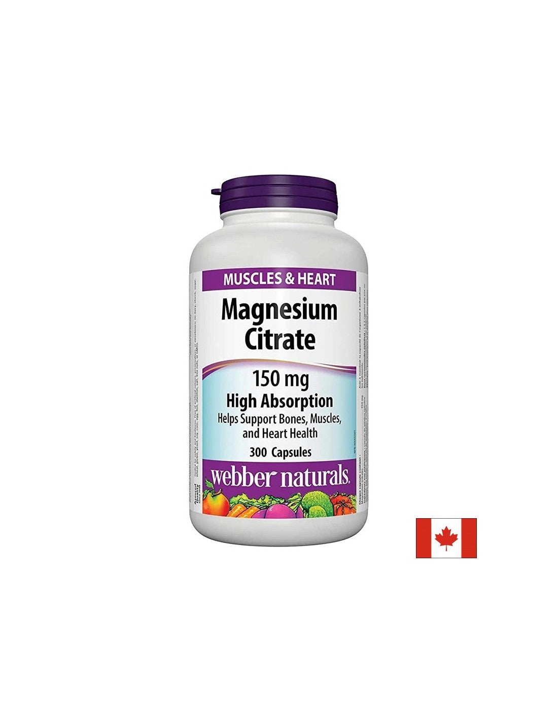 Magnesium Citrate High Absorption - Magnesium citrate with high absorption 150 mg, 300 capsules