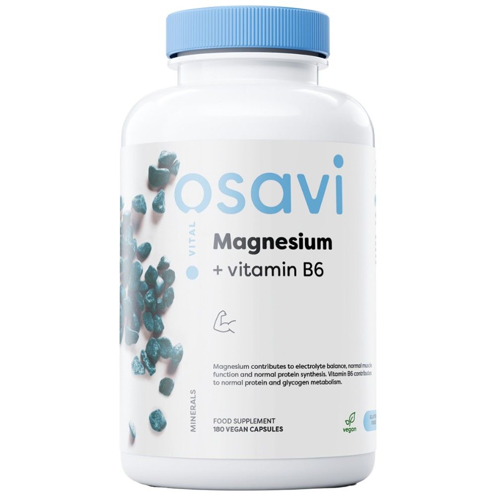 Magnesiumcitraat + vitamine B6 - 180 capsules