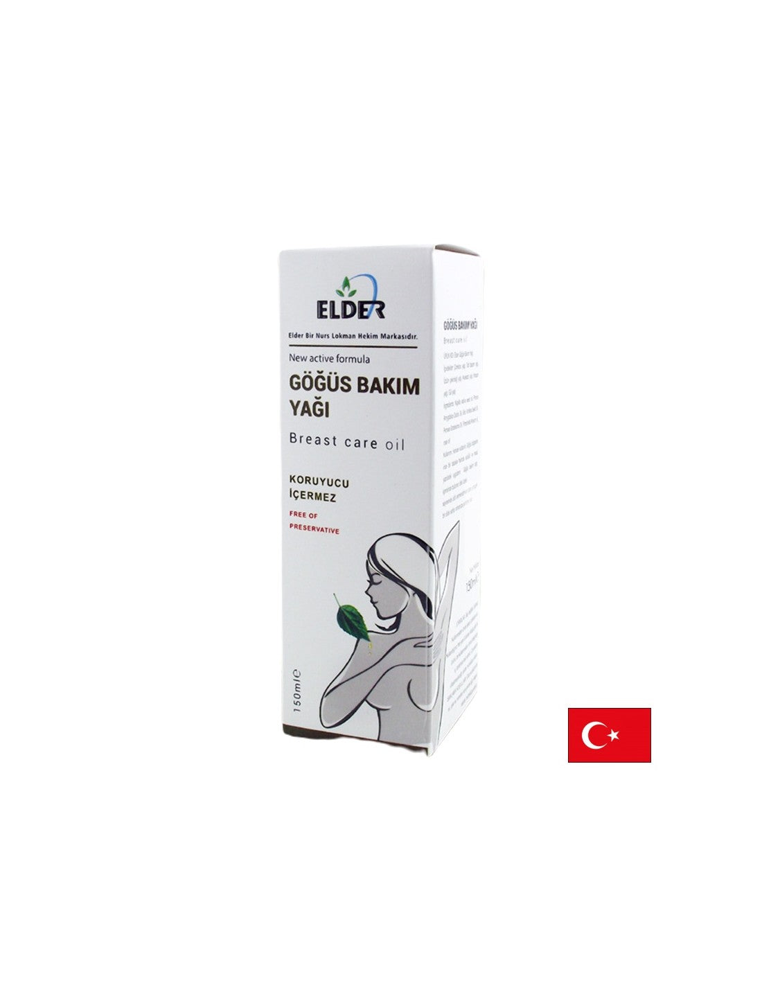 Breast care - natural oil with nourishing effect, 150 ml