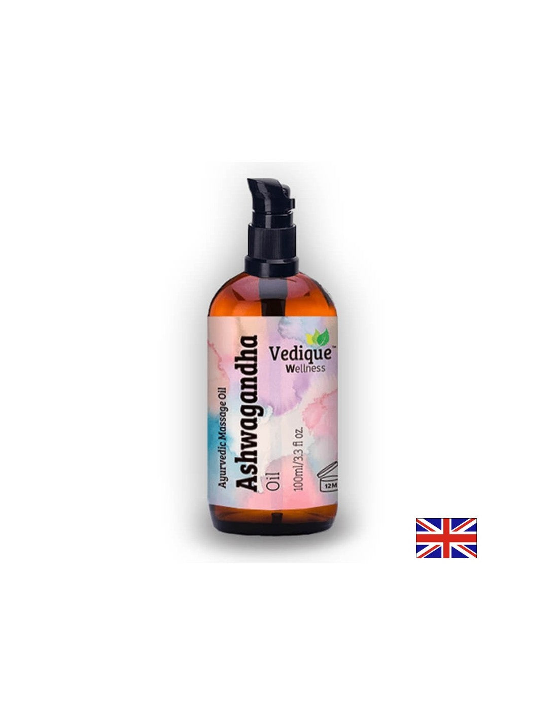 Ashwagandha massage oil (Ashwaganha) - relaxes muscles and energizes, 100 ml