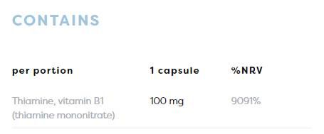 B1 -vitamin 100 mg | Tiamin - 120 kapszula