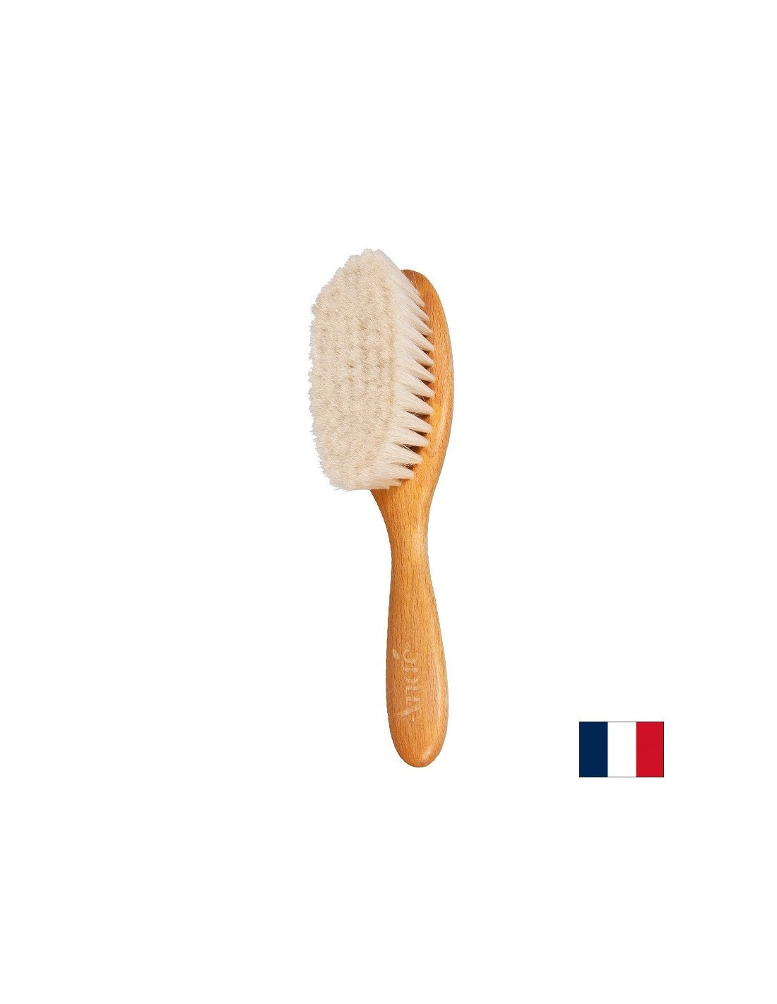 Soft wooden brush for baby hair, 18 cm, 1 pc.
