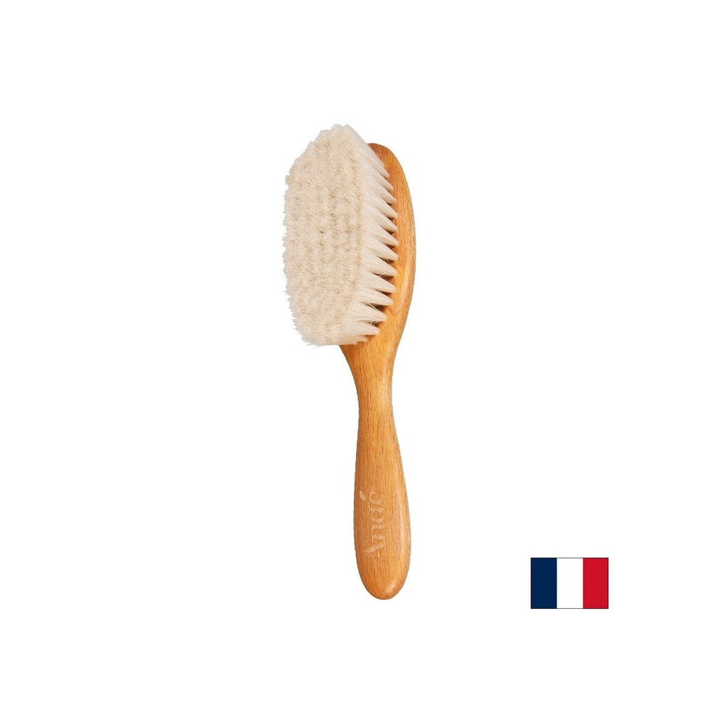 Soft wooden brush for baby hair, 18 cm, 1 pc.