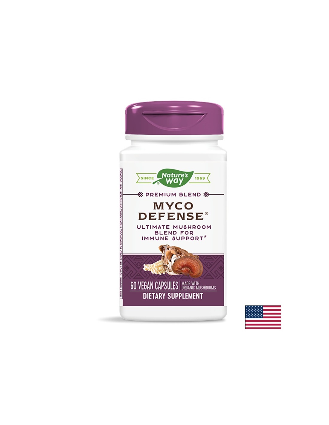Myco Defense 555 mg - 60 capsules - Nutra Best Europe