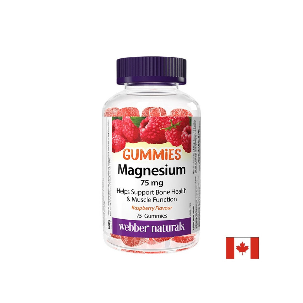 Muscular and nervous system - Magnesium (citrate), 75 mg x 75 jelly tablets, raspberry flavored