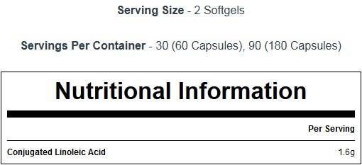 CLA 1000 mg - 180 softgelů