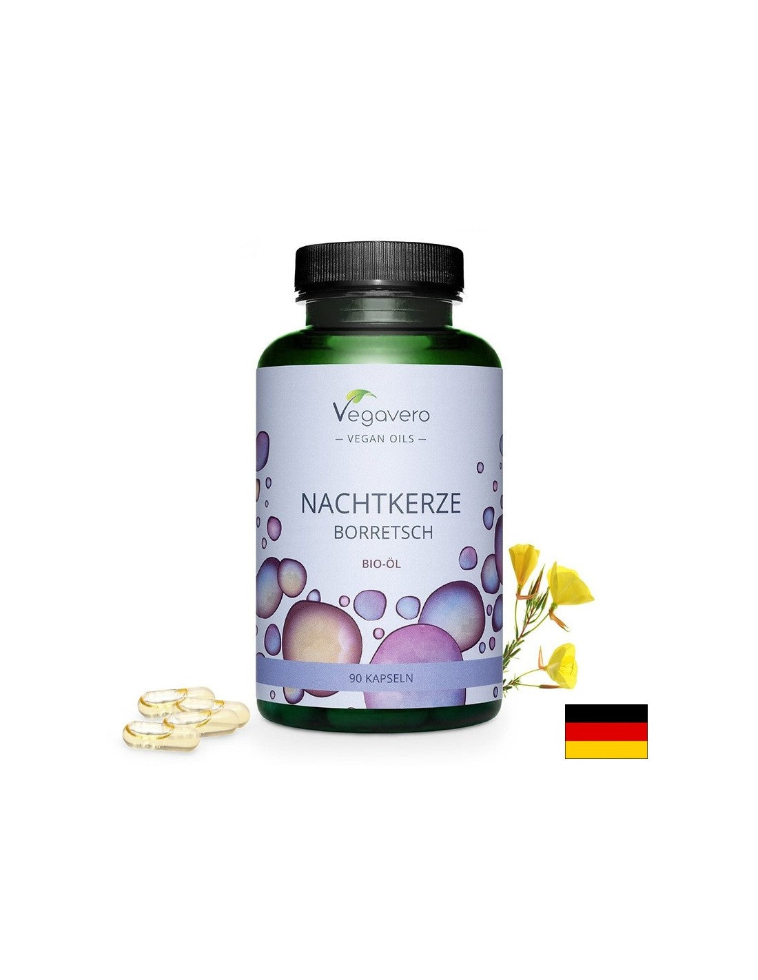 Koud geperste avond primrose olie en porie, 90 capsules