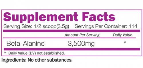 Beta - alanina 3500 mg - 400 gramas