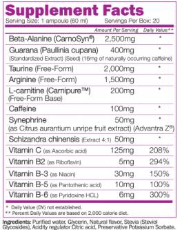 Shoto de reforço de energia - 20 x 60 ml