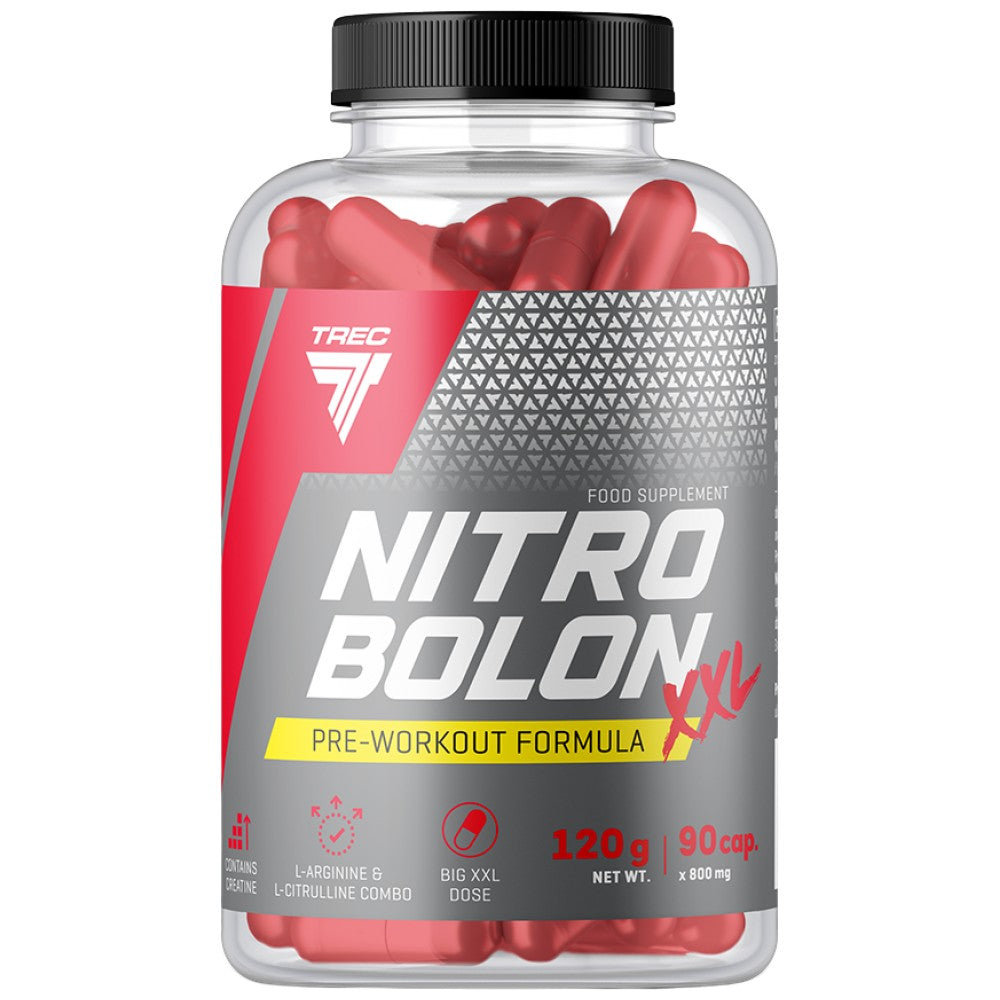 Nitrobolon XXL | Stimulant-Free Pre-Workout Formula in Caps - 90 capsules
