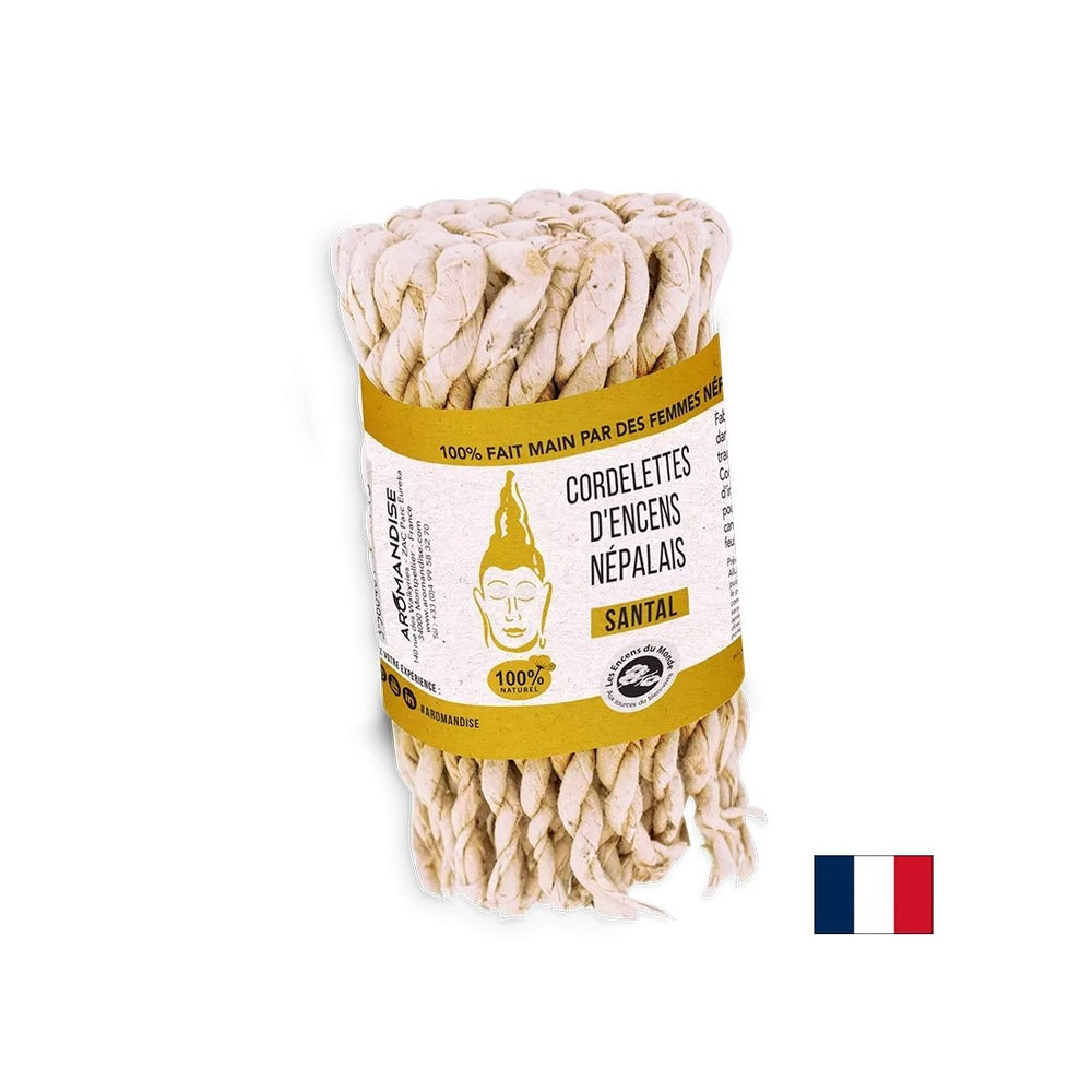 Cuerdas ardientes nepalesas - <tc>San</tc>dalwood, 42 piezas.