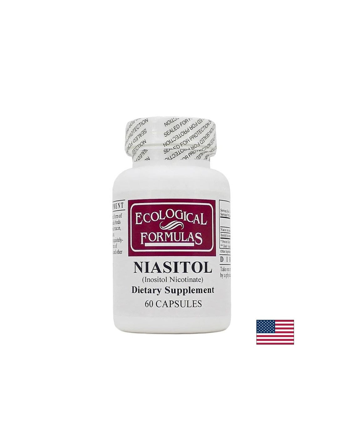 Nervous system and hormonal health - Niasitol - niacin and inositol, 60 capsules