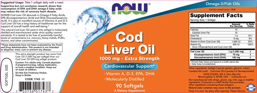 Olej z tresčích jater 1000 mg - 90 gelových tobolek