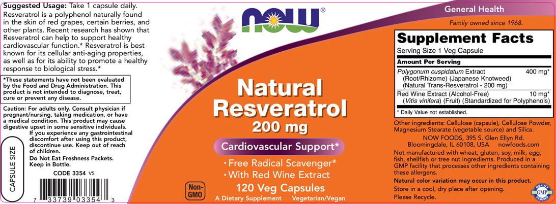 Přírodní resveratrol 200 mg - 120 tobolek