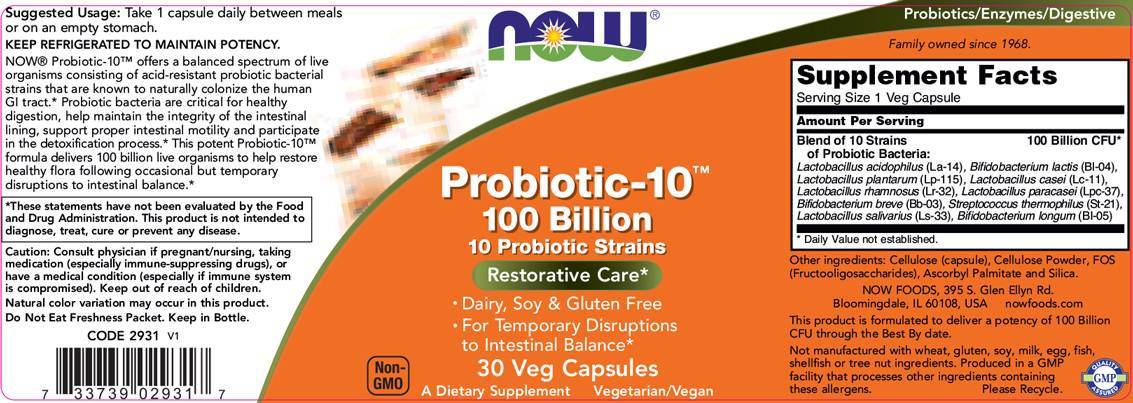 Probiotic -10 100 miliard - 60 tobolek