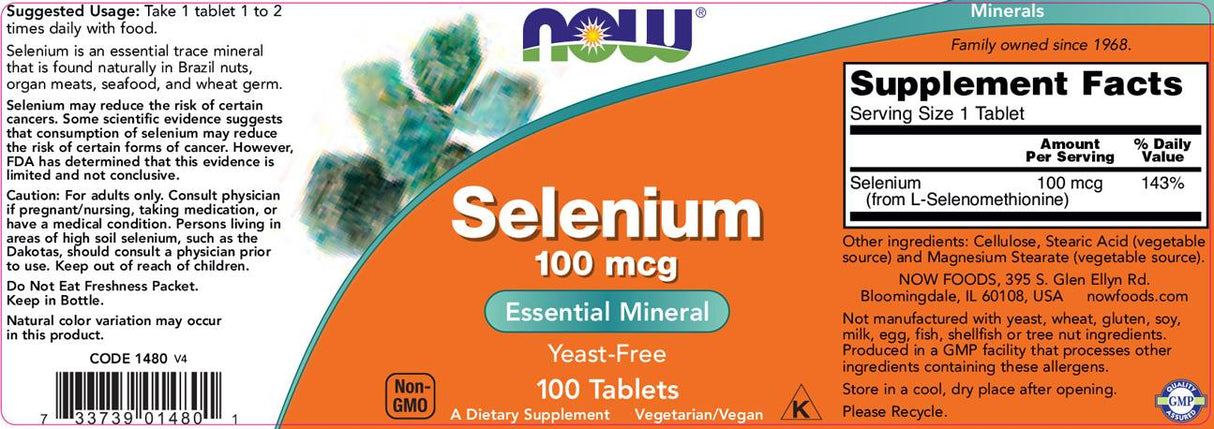 Selen 100 mcg - 250 tabletek