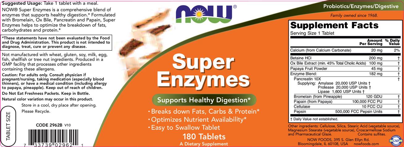 Super enzymy - 180 tablet