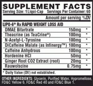 Lipo 6 Rx - 60 Gel capsules