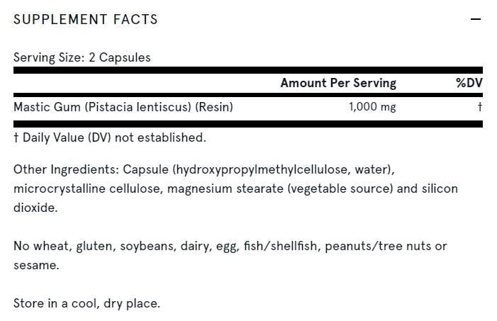 Goma masada 500 mg - 120 cápsulas
