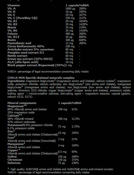 Vita-Min Multiple Sport - 60 capsules
