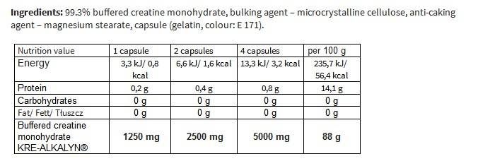 Kre -alkalyn 2500 - 30 capsules