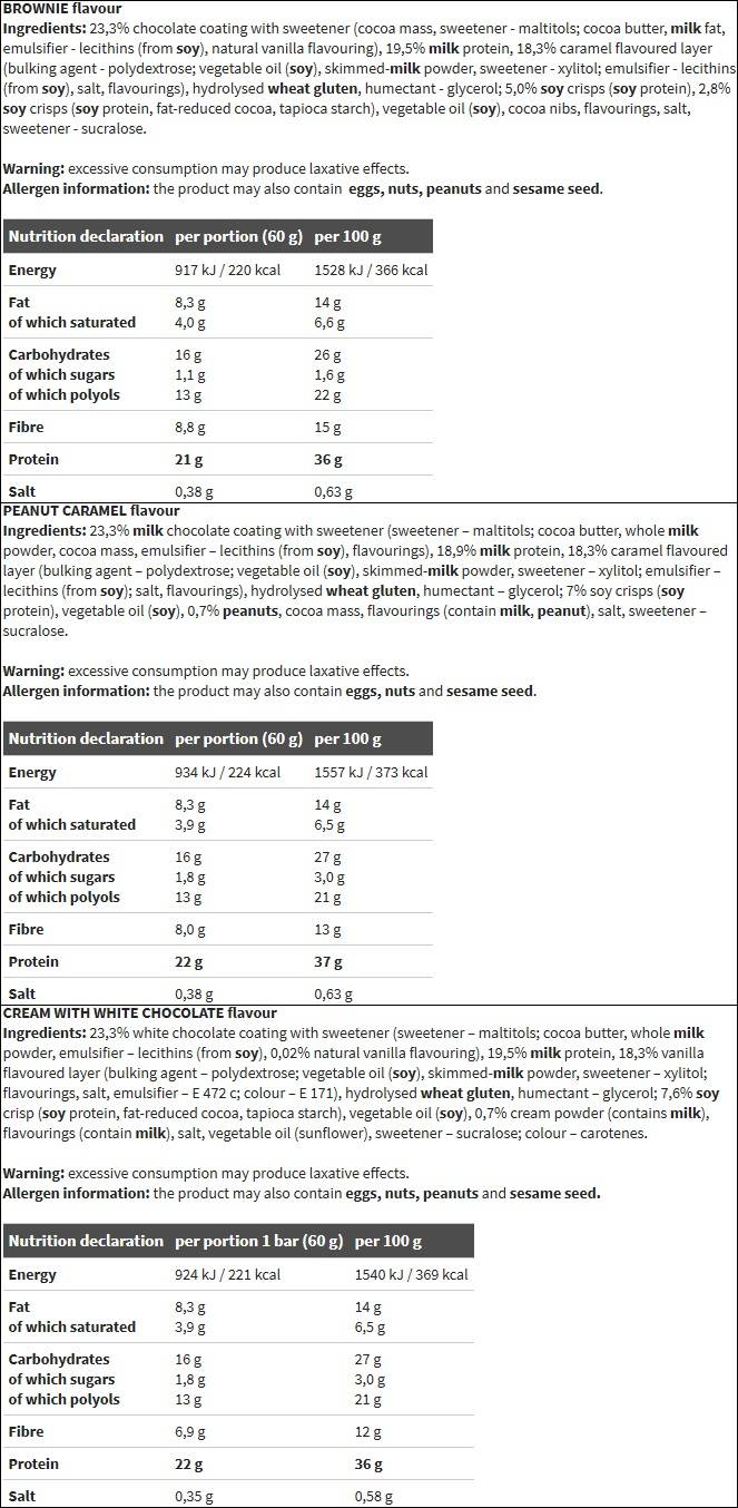 Gladiator / High Protein Bar - 60 grams