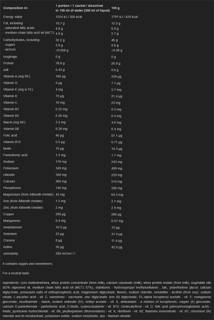 Proteína do complexo nutramil 6 x 72 gramas