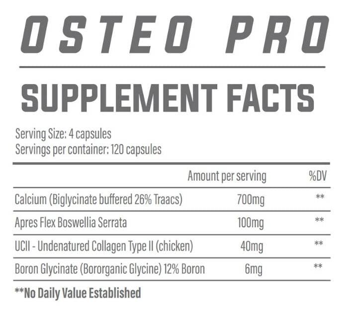 Osteo Pro | with Type 2 Collagen - 120 capsules