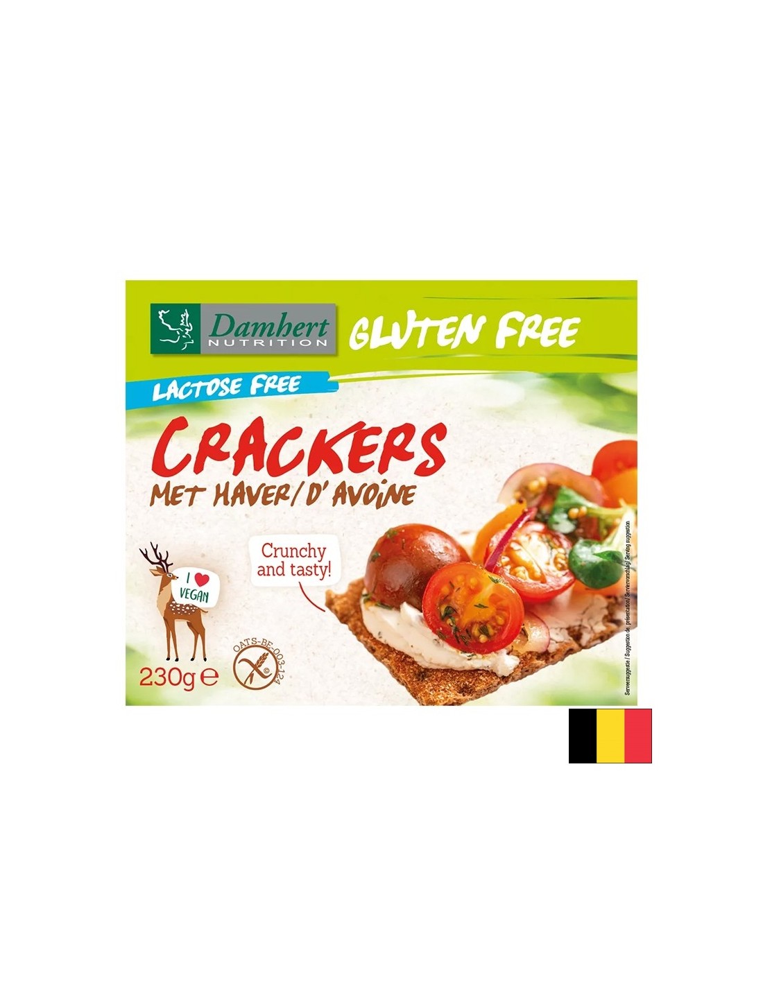 Oat crackers (gluten and lactose free), 230 g