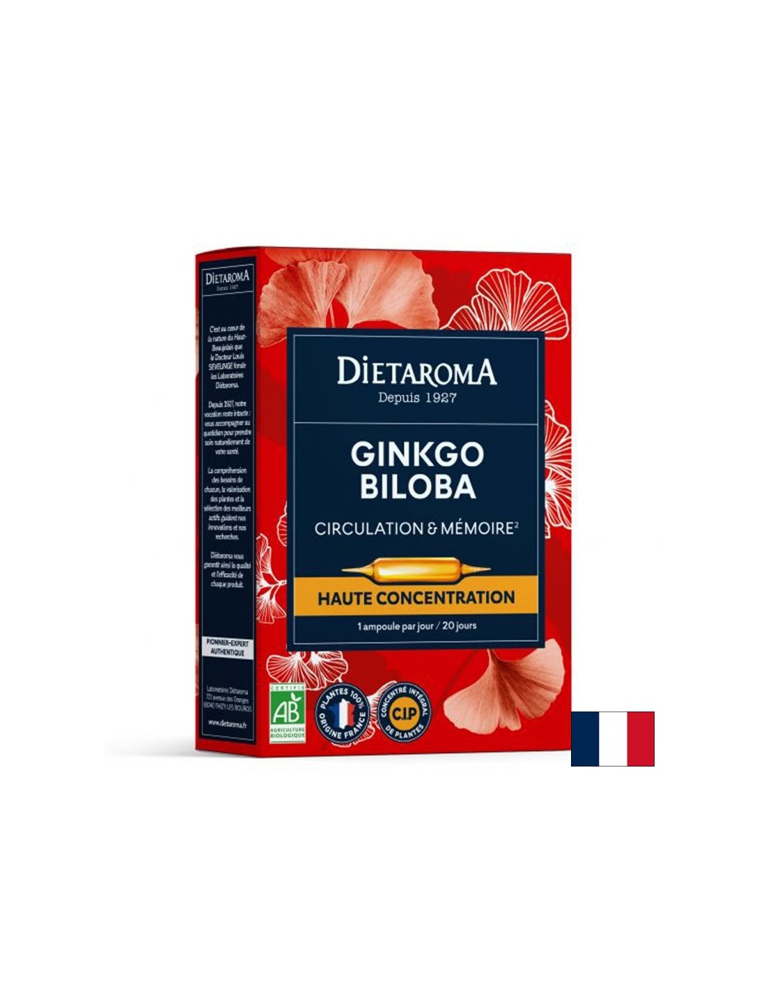 Memory and concentration - Ginkgo Biloba, 20 drinking ampoules
