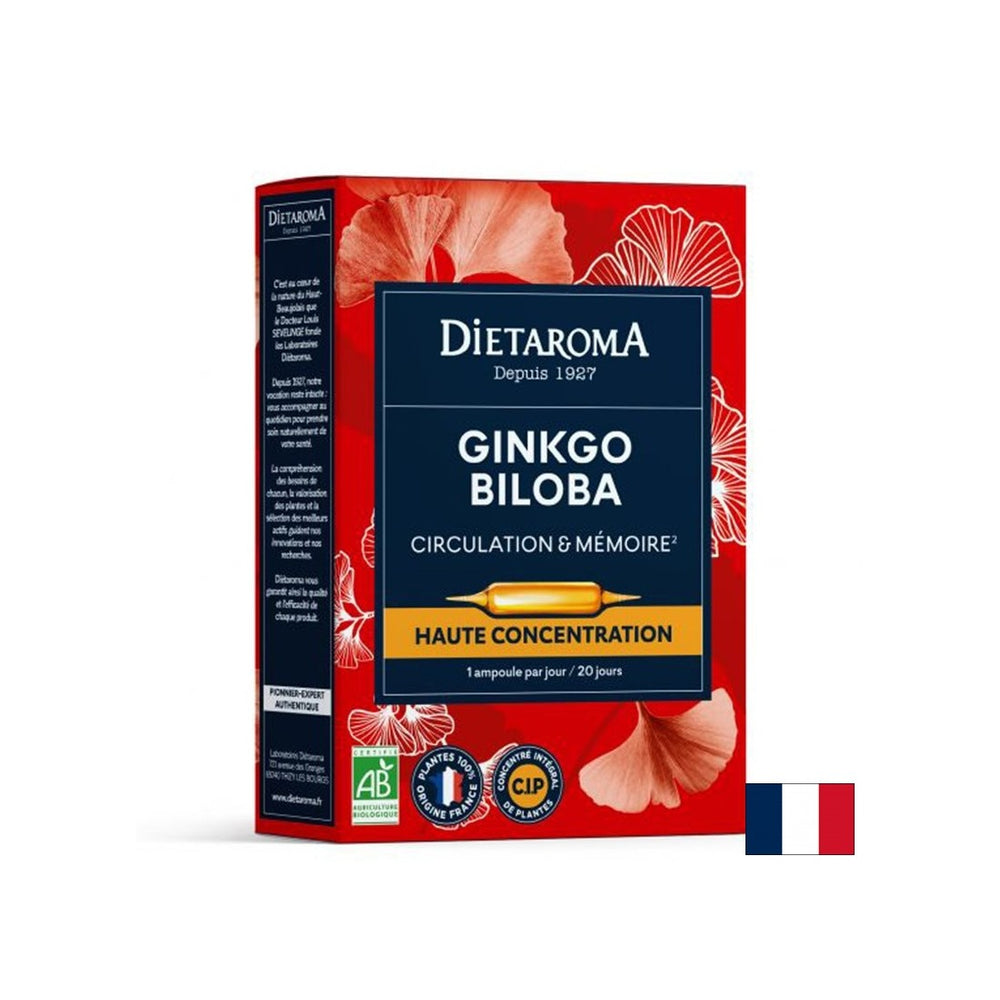 Memory and concentration - Ginkgo Biloba, 20 drinking ampoules