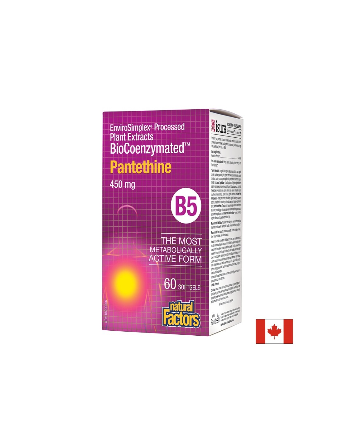 Pantethine BioCoenzymated™ 450 mg - 60 Gel capsules
