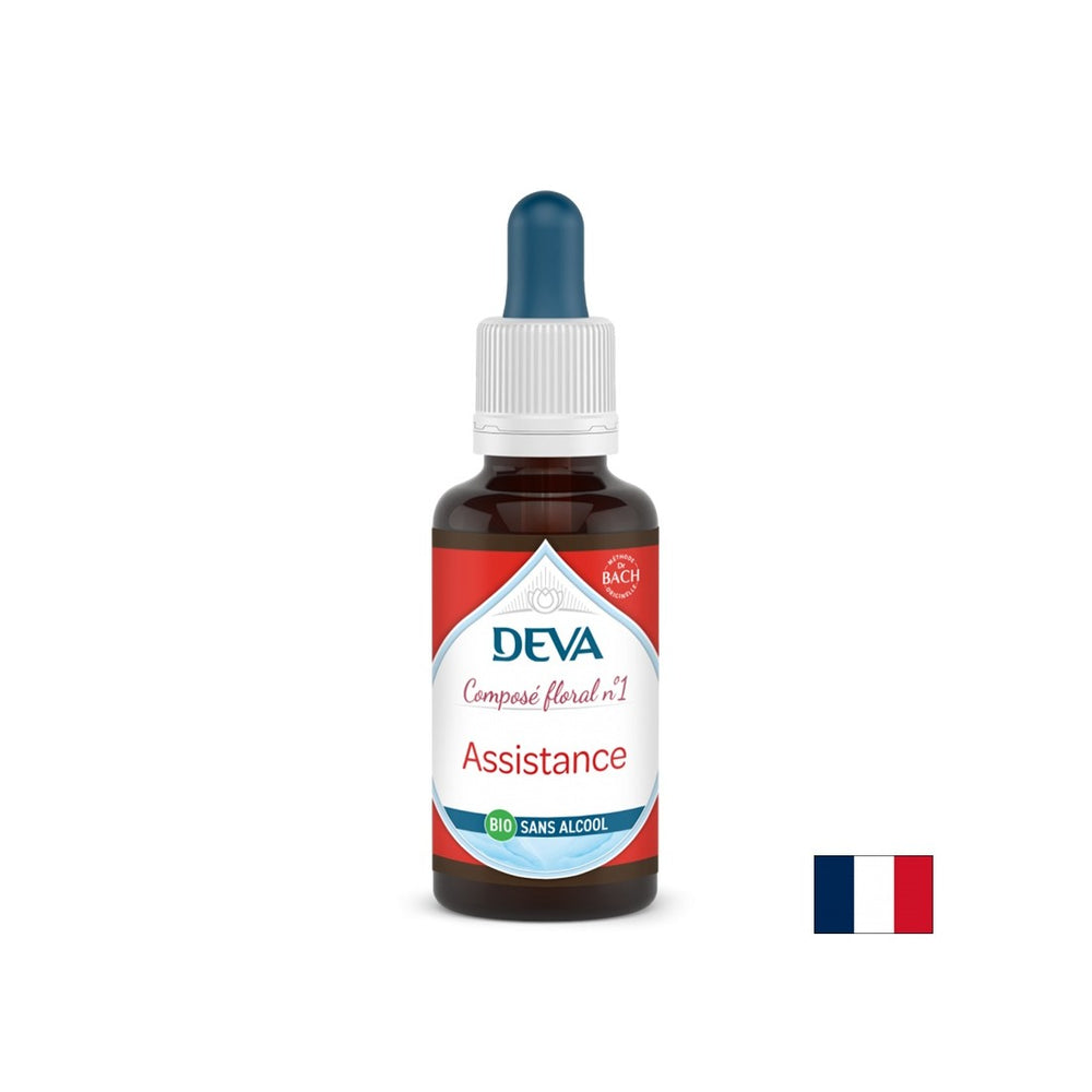 First aid, floral essences, Bach method drops No. 1 (alcohol-free), 30 ml