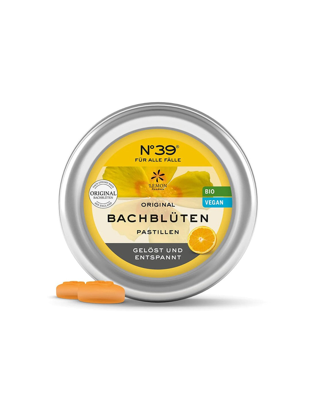 Dr. Bach Bio lozenges - N° 39 Emergency, 45 g Lemon Pharma - Nutra Best Europe