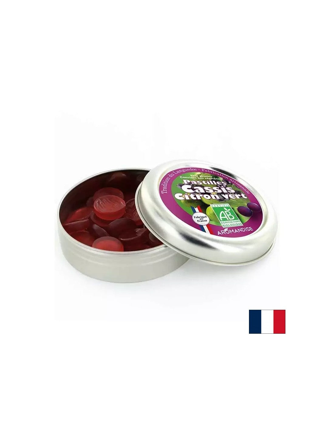 Lozenges with blackcurrant and lime, 45 g